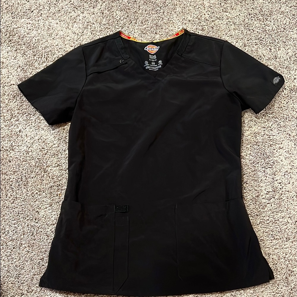 Dickies Women's Black Scrub Top